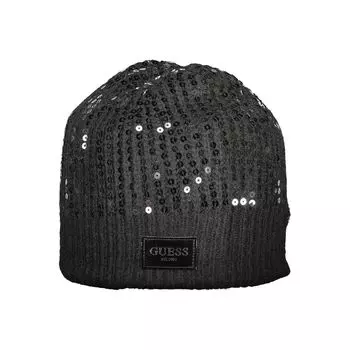 Черная полиэстеровая шапка Guess Shoes