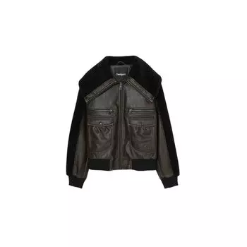 Черная полиэтиленовая куртка Desigual