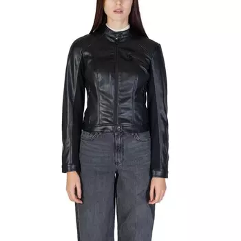 Черная полиэтиленовая куртка GUESS