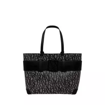 Черная полиэтиленовая сумка Armani Exchange