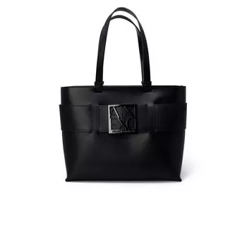 Черная полиэтиленовая сумка Armani Exchange