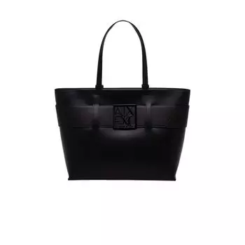 Черная полиэтиленовая сумка Armani Exchange