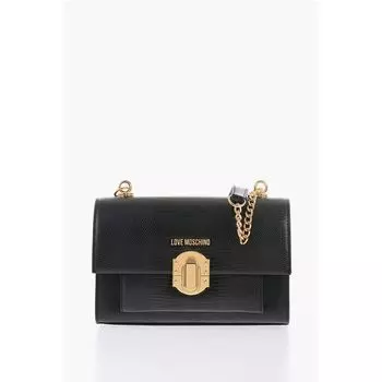 Черная полиэтиленовая сумка через плечо Moschino, Black