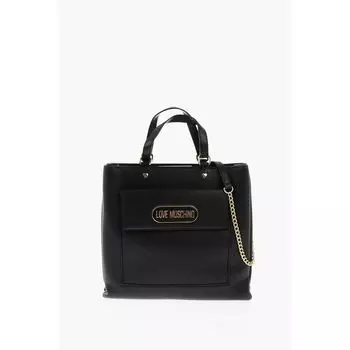 Черная полиэтиленовая сумка через плечо Moschino, Black