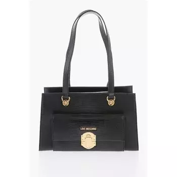 Черная полиэтиленовая сумка через плечо Moschino, Black