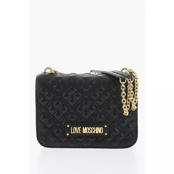 Черная полиэтиленовая сумка через плечо Moschino, Black