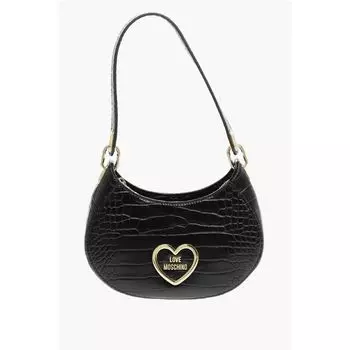 Черная полиэтиленовая сумка через плечо Moschino, Black