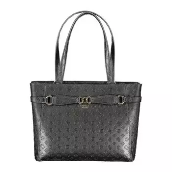Черная полиэтиленовая сумка Guess Shoes