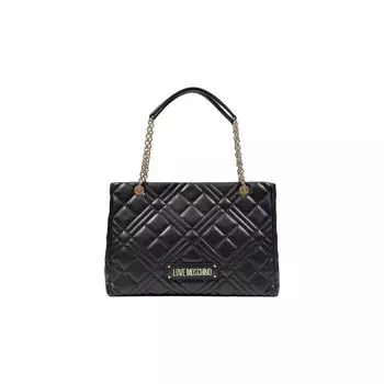 Черная полиэтиленовая сумка LOVE MOSCHINO