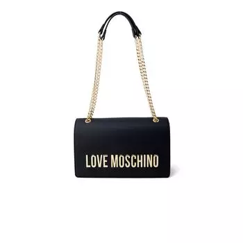 Черная полиэтиленовая сумка LOVE MOSCHINO