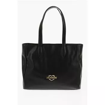 Черная полиэтиленовая сумка-тоут Moschino, Black