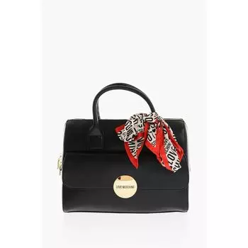 Черная полиэтиленовая сумка-тоут Moschino, Black