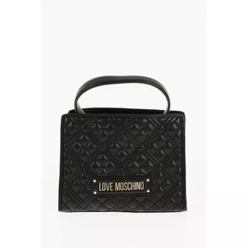 Черная полиэтиленовая сумка-тоут Moschino, Black