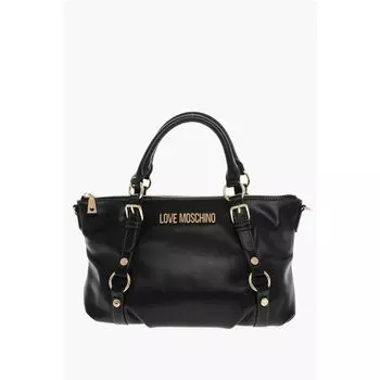 Черная полиэтиленовая сумка-тоут Moschino, Black