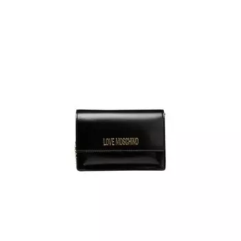 Черная полиэтиленовая женская сумка через плечо LOVE MOSCHINO