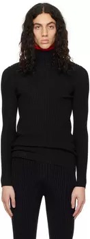 Черная полосатая водолазка ANDREDAMO