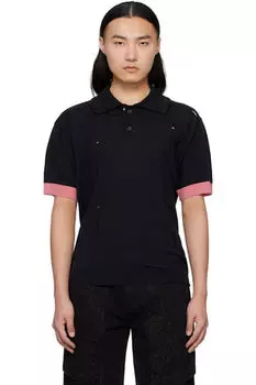 Черная поврежденная рубашка-поло Andersson Bell