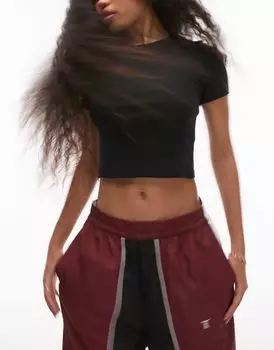 Черная повседневная футболка Topshop