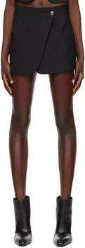 Черная приталенная мини-юбка Coperni