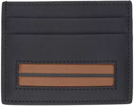 Черная простая визитница ZEGNA