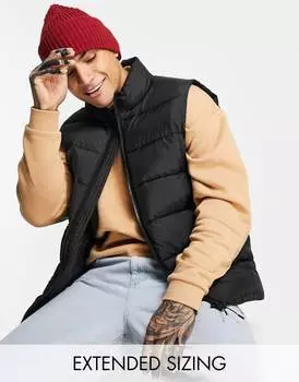 Черная пуховая куртка ASOS DESIGN
