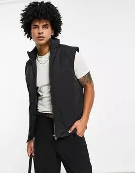 Черная пуховая куртка ASOS DESIGN