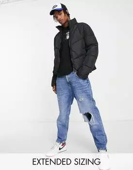 Черная пуховая куртка ASOS DESIGN