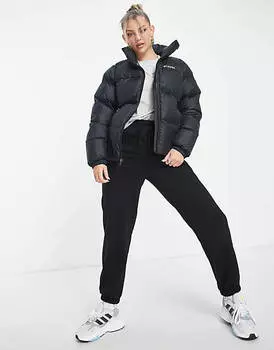 Черная пуховая куртка Columbia