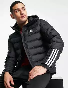 Черная пуховая куртка с капюшоном adidas Outdoor