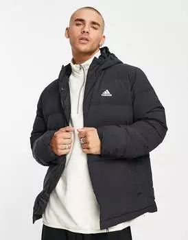 Черная пуховая куртка с капюшоном adidas Outdoor Helionic