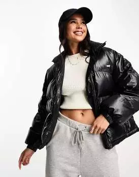 Черная пуховик Levi's Shiny Retro