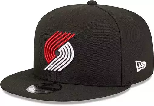 Черная регулируемая кепка New Era Adult Portland Trail Blazers 9Fifty