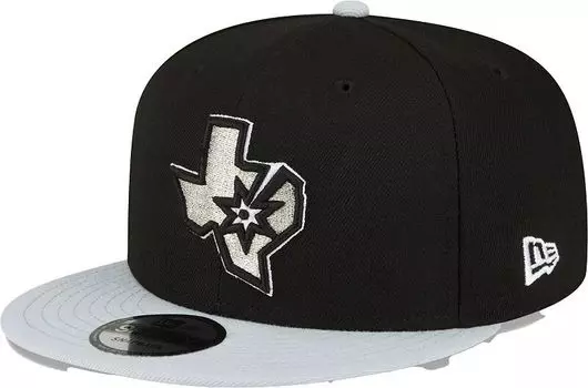Черная регулируемая кепка New Era Adult San Antonio Spurs 2Tone 9Fifty