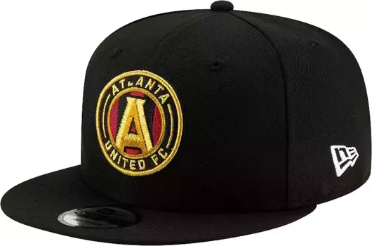 Черная регулируемая кепка с логотипом New Era Adult Atlanta United 9Fifty