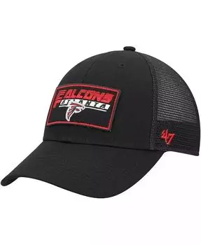 Черная регулируемая шапка для мальчиков и девочек Atlanta Falcons Levee MVP Trucker '47 Brand, черный