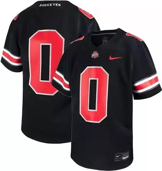 Черная реплика футбольной майки Nike Little Kids Ohio State Buckeyes #1