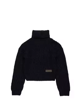 Черная рубашка для девочек Dsquared