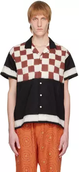 Черная рубашка икат HARAGO