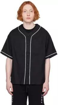 Черная рубашка из атласа RtA