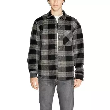 Черная рубашка из полиэстера Jack & Jones