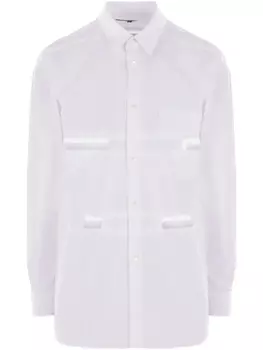 Черная рубашка из поплина Comme Des Garons Black Comme Des Garons, белый
