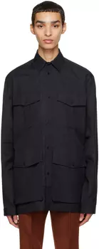 Черная рубашка карго EGONlab