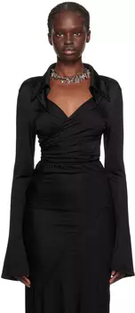 Черная рубашка-клеш ioannes