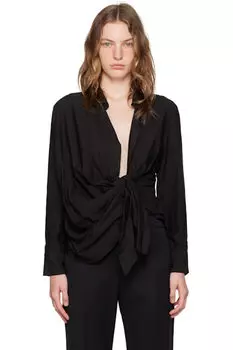 Черная рубашка Le Chouchou 'La chemise Bahia' JACQUEMUS