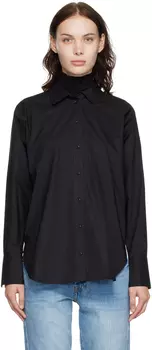 Черная рубашка на пуговицах FRAME