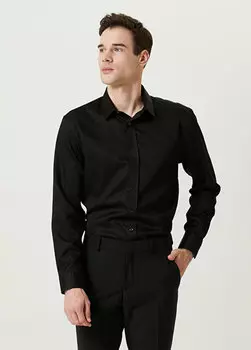 Черная рубашка Network