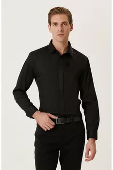 Черная рубашка Network, черный