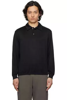 Черная рубашка-поло LS Richmond Lady White Co.