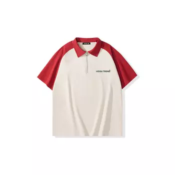 Черная рубашка-поло унисекс Heisu Speed, Рис абрикосовый черный