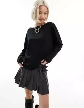 Черная рубашка с длинными рукавами Allsaints Rita